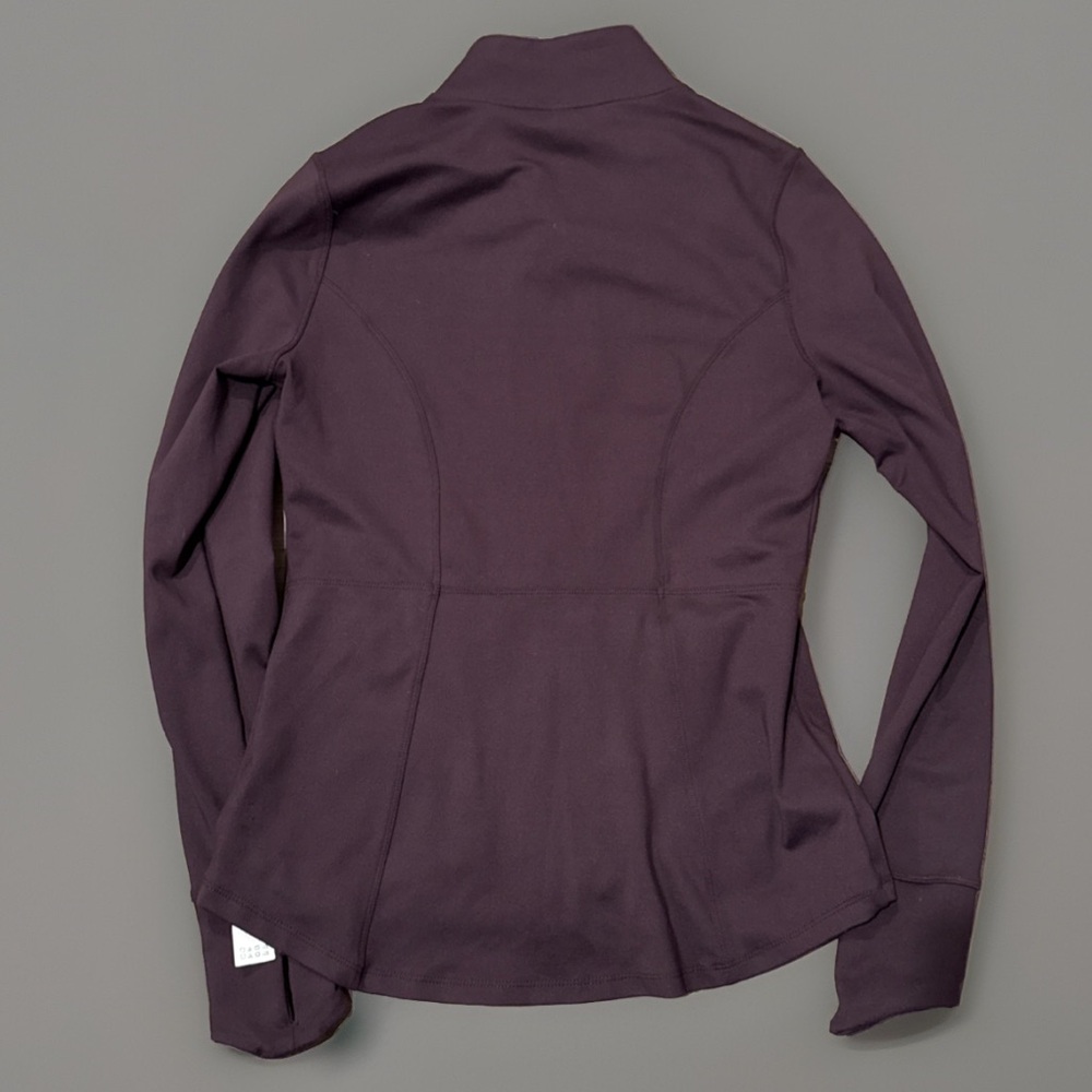 Balance Never used no tags Women's Purple Jacket small gold zip up - Picture 2 of 4